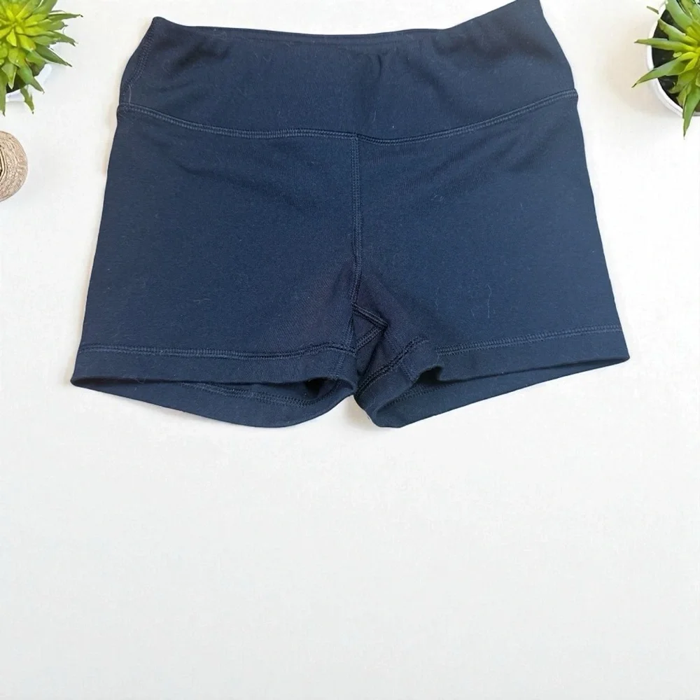 S (7-8) 90 Degrees by Reflex Girls black compression shorts - Picture 3 of 6